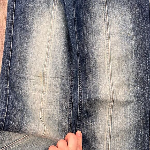 Y2K Grunge Low Rise Faded Flare Jeans - Picture 3 of 6